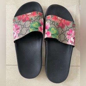 Authentic Gucci Floral Slides
